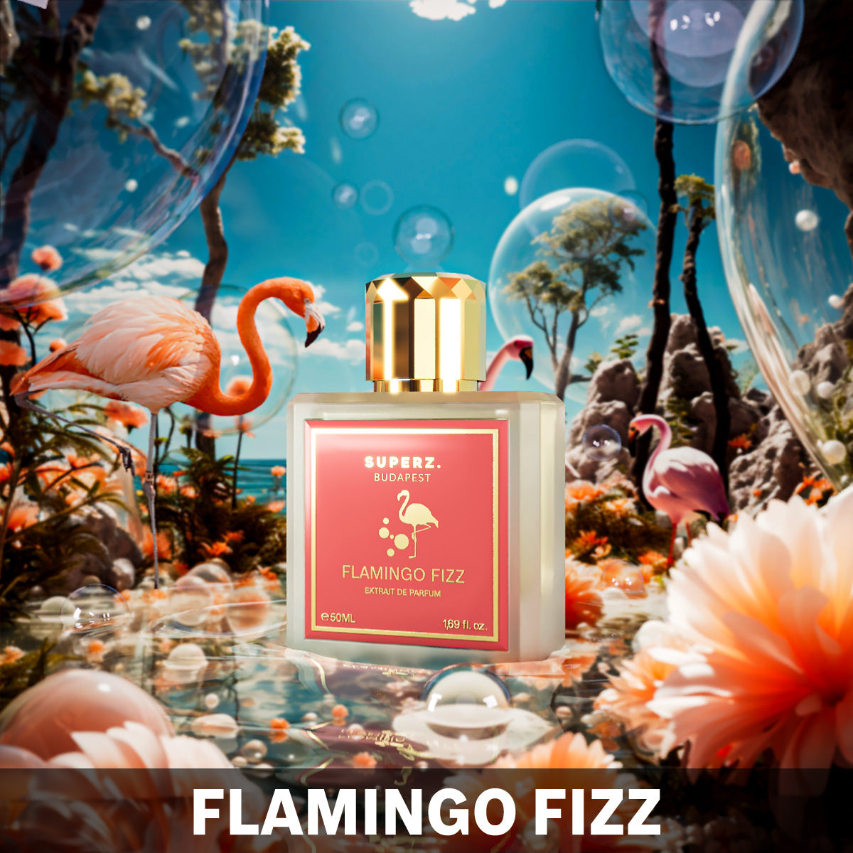 FLAMINGO FIZZ-SUPERZ BUDAPEST, extrait de parfum 50ml